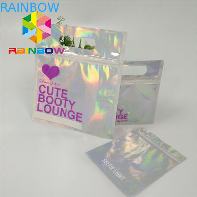 Lo Swimwear d'imballaggio di tocco morbido della borsa del bikini di plastica impermeabile ricicla le borse della serratura dello zip