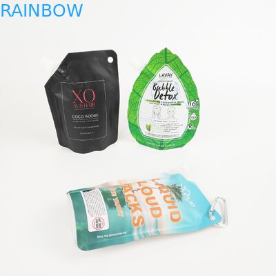 Supporto d'imballaggio del liquido gettato cosmetico dello sciampo del sacchetto su ordinazione del becco sui sacchetti