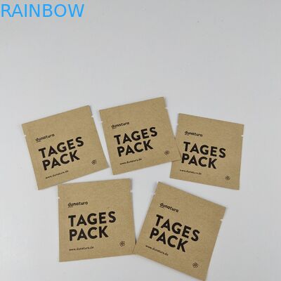 Borse sigillate laterali di stampa su ordinazione di MOPP 3 biodegradabili della borsa di carta kraft