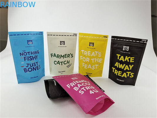 Bio- supporto stampato su ordinazione variopinto riutilizzabile dell'alimento per animali domestici della borsa di carta kraft sul sacchetto