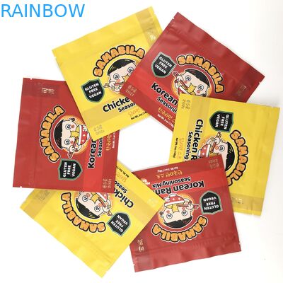 Mylar stampato su ordinazione trasparente insacca le borse a chiusura lampo commestibili della stagnola del sacchetto 3.5g della prova dell'odore