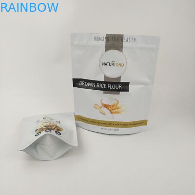 La chiusura lampo del cioccolato dei biscotti dello spuntino sta sul colore del PE CMYK dell'ANIMALE DOMESTICO di MOPP del commestibile del sacchetto