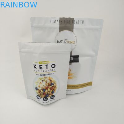 Sacchetto per imballaggio alimentare commestibile da 3,5 g Mylar Stand Up Pouch con finestra con cerniera