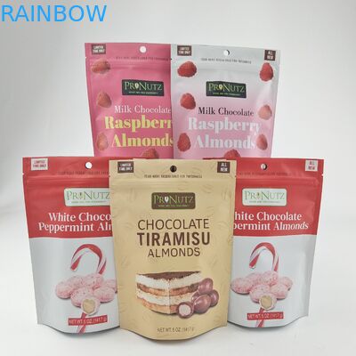 Sacchetto per imballaggio alimentare commestibile da 3,5 g Mylar Stand Up Pouch con finestra con cerniera