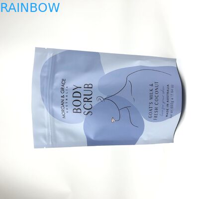 Cerniera Mylar Stand Up Pouches Gravnre Printing per Body Scrub Sale da bagno