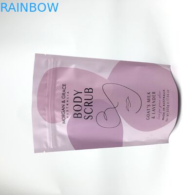 Cerniera Mylar Stand Up Pouches Gravnre Printing per Body Scrub Sale da bagno