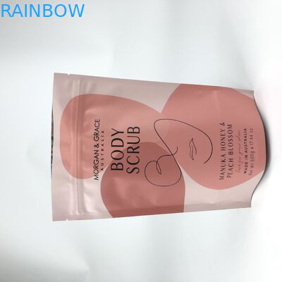 Cerniera Mylar Stand Up Pouches Gravnre Printing per Body Scrub Sale da bagno