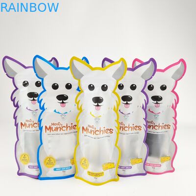 Borse Mylar fustellate stampate personalizzate Borsa a forma speciale con chiusura lampo olografica olografica da 3,5 g