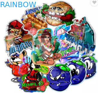 Sacchetto per imballaggio alimentare commestibile morbido al tatto 3,5 g Biscotto a forma speciale Fustellato Mylar Borse