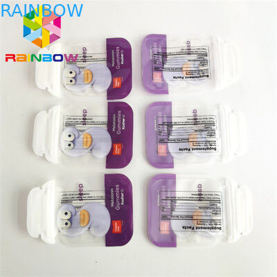 Sacchetto per imballaggio alimentare commestibile morbido al tatto 3,5 g Biscotto a forma speciale Fustellato Mylar Borse