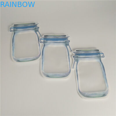 Borsa in Mylar fustellata a forma personalizzata 3,5 g Borsa a prova di odore olografico con chiusura lampo