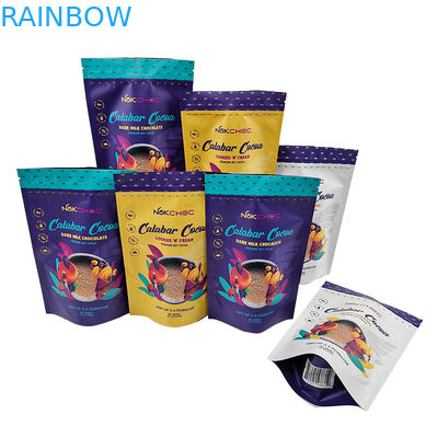 L'imballaggio commestibile su misura sta sulla borsa del sacchetto con la prova dell'odore della chiusura lampo