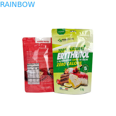 stagnola bianca del biscotto della prova dell'odore 3.5g di Candy del commestibile dello zip della borsa su ordinazione della serratura