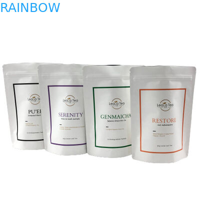 Le borse su ordinazione del di alluminio di Logo White Coffee Beans Tea Mylar odorano la prova