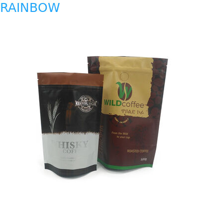 Prova a chiusura lampo glassata bianca d'imballaggio dell'odore della borsa del tè del caffè con il vostro logo