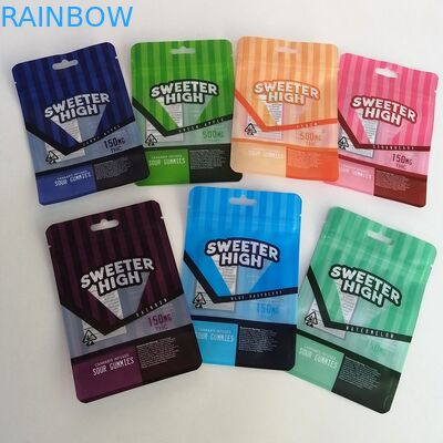 Incenso di erbe della stagnola di plastica che imballa il fiore della cannabis del sacchetto del supporto della borsa di Mylar su