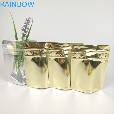 I biscotti olografici lucidi di alluminio che imballano le borse 3.5g 7g stanno sui sacchetti