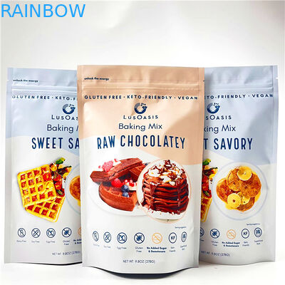 La serratura d'imballaggio stampata dello zip della borsa dello spuntino del dolce del biscotto del sacchetto di Mylar del commestibile ha laminato