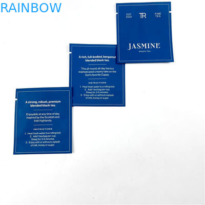 500Ppcs che imballa stampando le borse di Mylar per i sacchetti neri della saldatura a caldo del tè verde