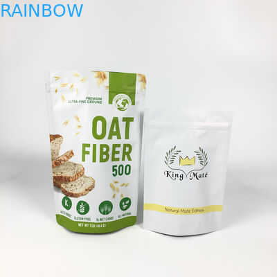 L'etichetta su ordinazione che imballa la saldatura a caldo della farina d'avena dei sacchetti di Mylar ha laminato la chiusura lampo Doypacks dei sacchetti