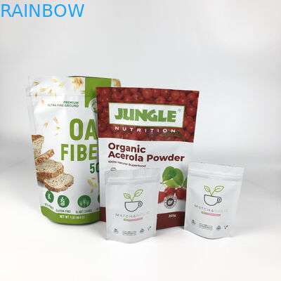 L'etichetta su ordinazione che imballa la saldatura a caldo della farina d'avena dei sacchetti di Mylar ha laminato la chiusura lampo Doypacks dei sacchetti