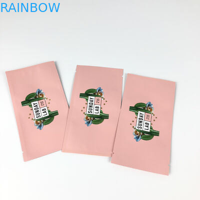 Il fiore secco che imballa il centro rosa di stampa della borsa di Mylar del calore ha sigillato il lato del sacchetto tre