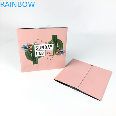 Il fiore secco che imballa il centro rosa di stampa della borsa di Mylar del calore ha sigillato il lato del sacchetto tre