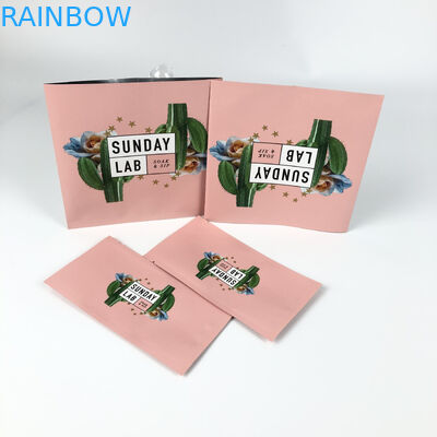 Il fiore secco che imballa il centro rosa di stampa della borsa di Mylar del calore ha sigillato il lato del sacchetto tre