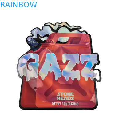 3.5g ha sigillato la prova Mylar dell'odore insacca l'abitudine lo speciale unico stampato che ha tagliato di forma irregolare a stampo tagliente