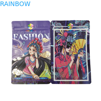 Imballaggio in plastica commestibile La chiusura lampo del foglio di alluminio sta sulle borse per la polvere proteica del biscotto dello spuntino