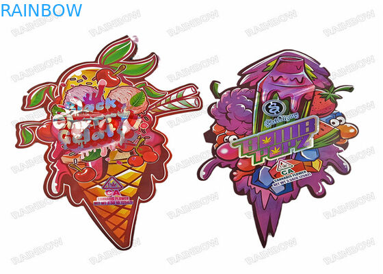 la borsa di Candy dell'alimento della prova dell'odore a forma di speciale di 3.5g 7g 14g 28g ha tagliato i sacchetti a stampo tagliente di Mylar