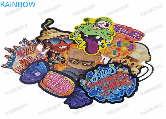 Lo speciale tagliato della borsa dello spuntino dell'irregolare 3.5g ha modellato l'alimento che Mylar d'imballaggio a chiusura lampo di plastica insacca