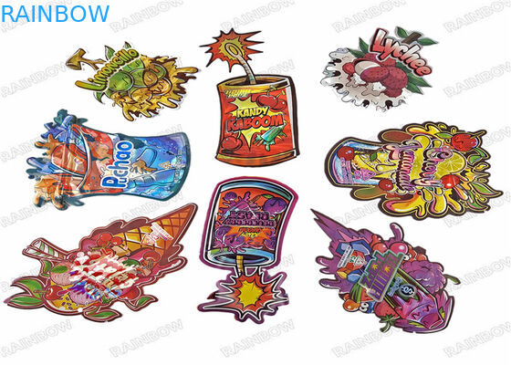 Mylar commestibile insacca il sacchetto di plastica a forma di pecial tagliato con le borse a chiusura lampo del biscotto di 3.5g Candy