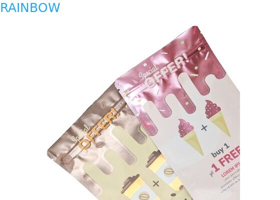 Borse d'imballaggio di Mylar del di alluminio del tè su ordinazione dell'alimento di Matte Metallic Stand Up Bag