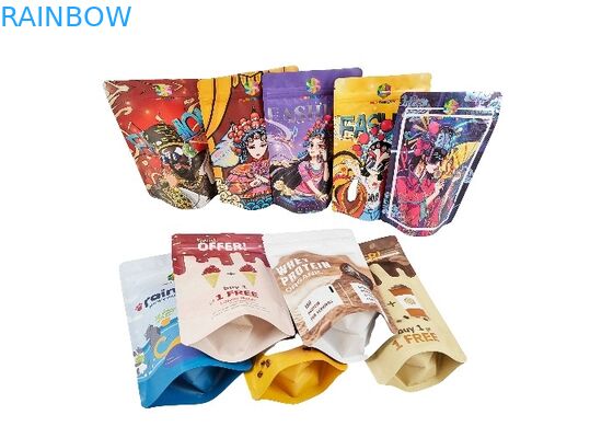 Supporto della plastica del di alluminio sulle borse a chiusura lampo risigillabili di Mylar della prova dell'odore del sacchetto