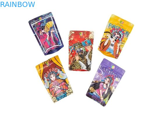 Supporto della plastica del di alluminio sulle borse a chiusura lampo risigillabili di Mylar della prova dell'odore del sacchetto