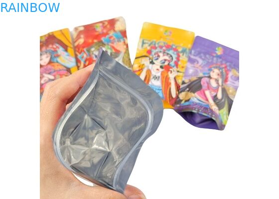 Supporto della plastica del di alluminio sulle borse a chiusura lampo risigillabili di Mylar della prova dell'odore del sacchetto