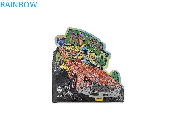 La serratura di plastica dello zip di tocco morbido 3.5g Mylar insacca la stampa a forma di di Digital dello speciale