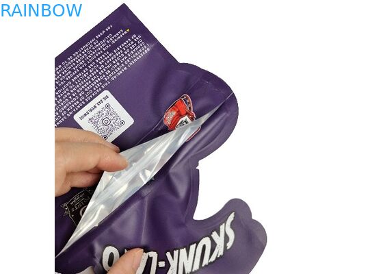 Lo speciale irregolare tagliato ha modellato il sacchetto a chiusura lampo di plastica 3.5g 7g 14g della stagnola