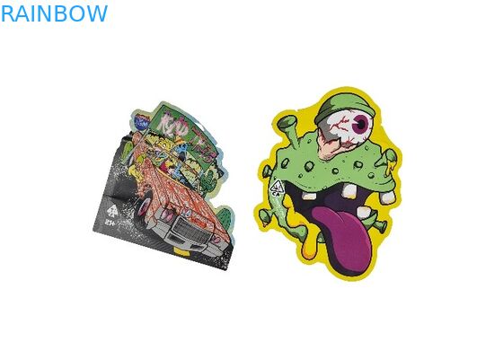 Il sacchetto UV su ordinazione di Mylar della serratura dello zip della stampa di Logo Spot ha tagliato la saldatura a caldo a stampo tagliente di auto della borsa per imballaggio alimentare