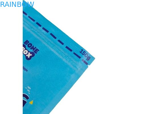 Supporto biodegradabile della carta kraft sulle borse d'imballaggio su ordinazione dell'alimento per animali domestici dei sacchetti