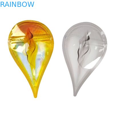 Lo speciale lucido della borsa 3.5g di Mylar della chiusura lampo della prova dell'odore ha tagliato a forma di a stampo tagliente per imballaggio alimentare