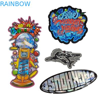 3.5g su ordinazione - 28g Mylar tagliato ologramma brillante insacca la forma speciale per il biscotto di potere dell'alimento