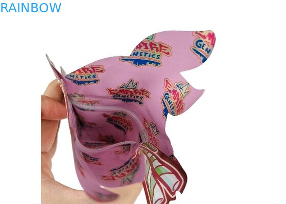 3.5g stampato su ordinazione ha tagliato la chiusura lampo a stampo tagliente di Matte Smell Proof Child Proof della borsa di Mylar