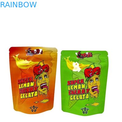 Minfly Digital Printing Custom Aluminum Foil resealable Stand Up Smell Proof Zipper Mylar Packaging Bag Bags For Food