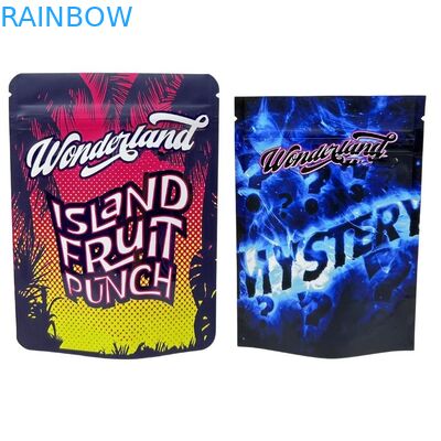 Minfly Digital Printing Custom Aluminum Foil resealable Stand Up Smell Proof Zipper Mylar Packaging Bag Bags For Food