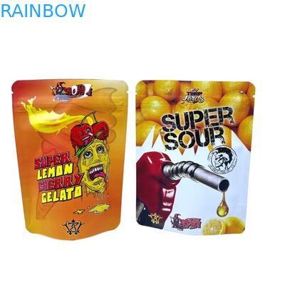 Minfly Digital Printing Custom Aluminum Foil resealable Stand Up Smell Proof Zipper Mylar Packaging Bag Bags For Food