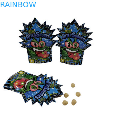 Sacchetti di stampa digitale con cerniera a misura 3.5g 7g 14g Sacchetti di Mylar in foglio di alluminio per biscotti