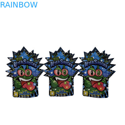 Sacchetti di stampa digitale con cerniera a misura 3.5g 7g 14g Sacchetti di Mylar in foglio di alluminio per biscotti