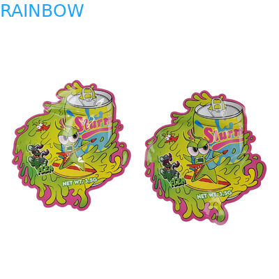 Sacchetti di stampa digitale con cerniera a misura 3.5g 7g 14g Sacchetti di Mylar in foglio di alluminio per biscotti